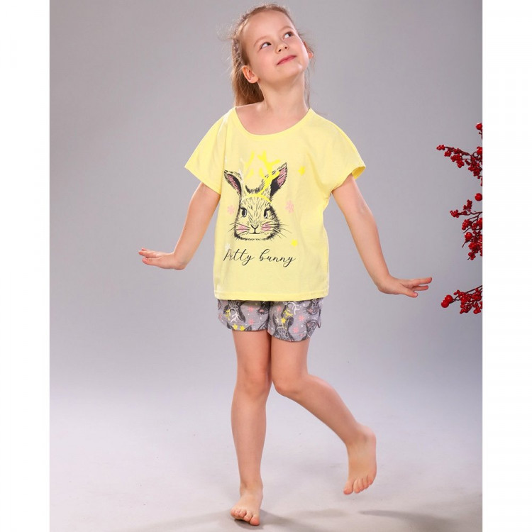 Пижама для девочки арт. Герда размер 34/128-36/146 цвет желтый