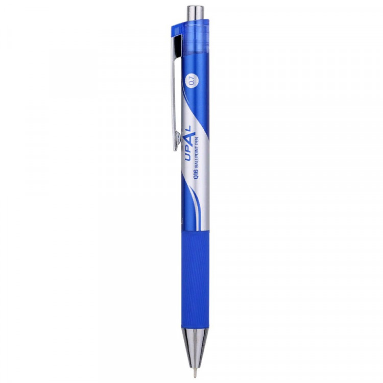 Ручка шариковая автомат Deli Upal непрозрачный корпус, синяя 0,7мм арт.EQ16-BL (Ст.12)