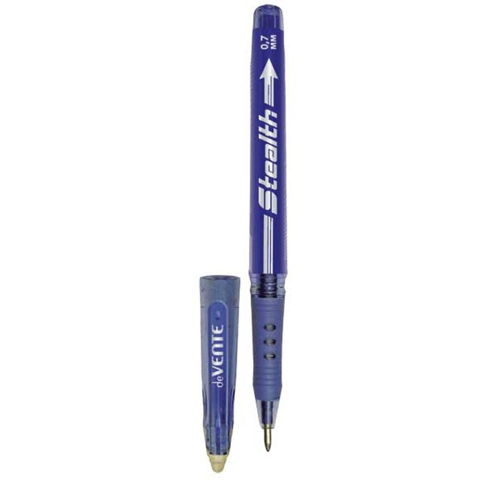 Ручка гелевая не прозрачный корпус, резиновый упор ПИШИ-СТИРАЙ deVENTE синяя 0,7мм арт.5051790 (Ст.12/288)