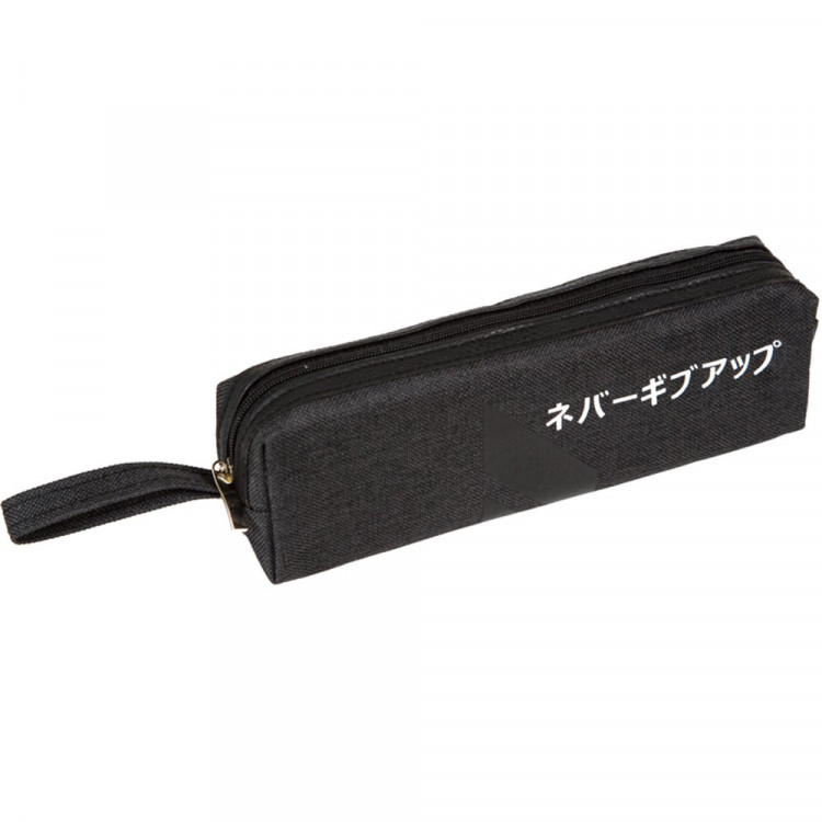 Пенал-косметичка 1 отделение deVENTE Никогда не сдавайся (Never Give Up) черный 210х60х40мм арт7025659