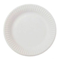 Тарелка бумажная 1-секционная d-170мм, упаковка 100шт. (Ст.100/1000)