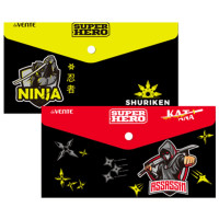 Папка-конверт на кнопке DL Travel-size (deVENTE) 180мкм SuperHero арт.3071239