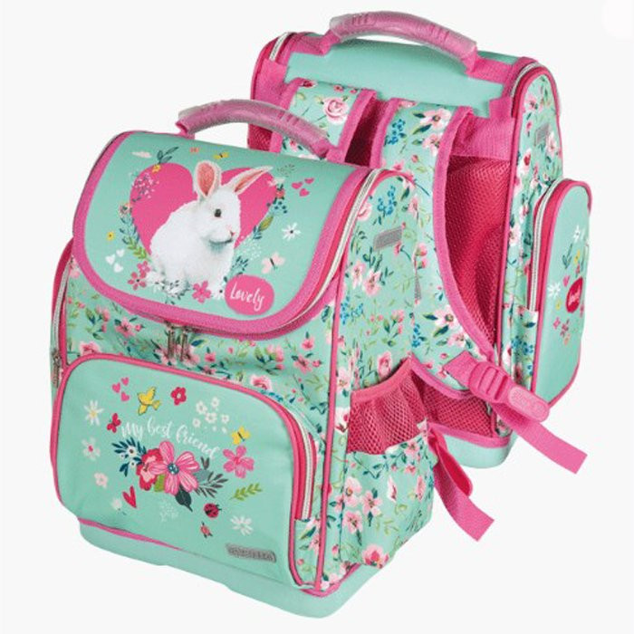 Ранец для девочек школьный (deVENTE) Lite. Rabbit 35x26x20см арт.7030930