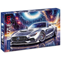 Пазл 500 элементов PREMIUM Space Car (Hatber) LUX матовая ламининация 3D фольга арт.500ПЗ2лоф_34879