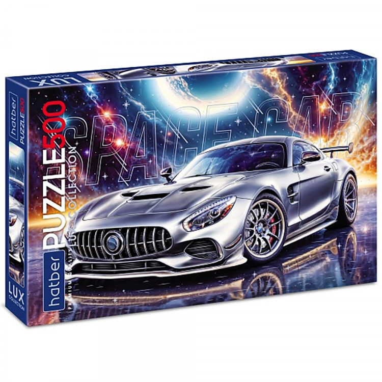Пазл 500 элементов "Premium" Space Car (Hatber) LUX матовая ламининация 3D фольга арт.500ПЗ2лоф_34879