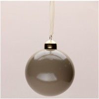 Шар пластик 06см глянец цв.коричневый 125 арт.РШ5725