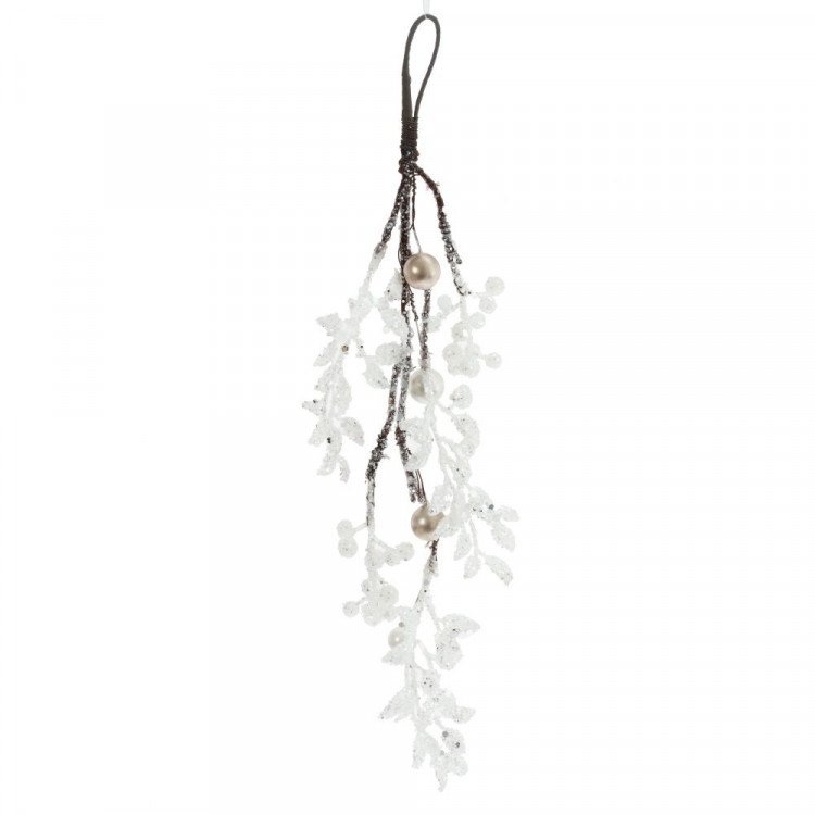 Украшение декор.подвеска "Лиана. Морозная веточка" 33см цв.асс. арт.749380