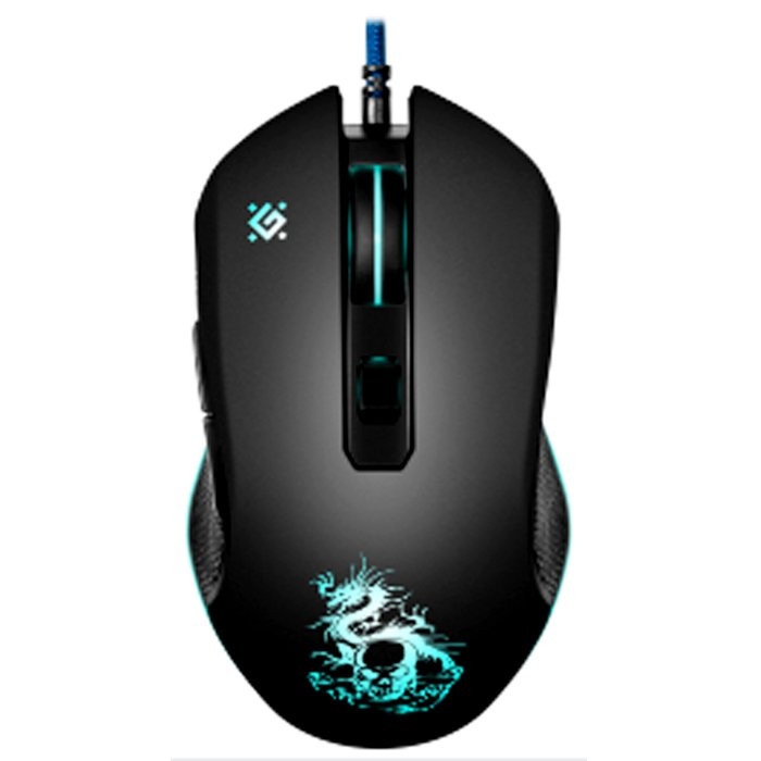 Мышь проводная Defender Sky Dragon GM-090L 3200 DPI, USB, 6 кнопок чёрный