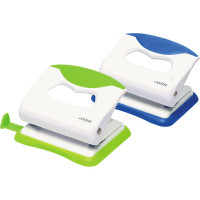 Дырокол (20л) deVENTE пластиковый с каучуковой вставкой, с линейкой Color арт.4020805 (Ст.)