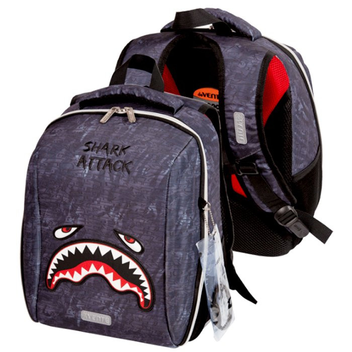 Ранец для мальчика школьный (deVENTE) Cool  Shark Attack 39x30x16см арт 7033136