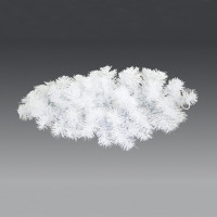 Свага 50см хвоя ПВХ, белая, без украшений арт.SWW5011