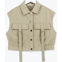 Жилет для девочки артикул 22554 (DELORAS) размер цвет светло-бежевый