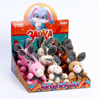 Игрушка мягкая "Зайка" цв.Микс арт.9426266