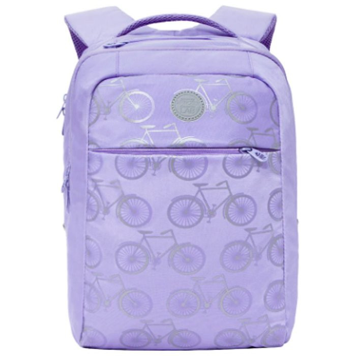 Рюкзак для девочки (GRIZZLY) арт RD-144-2/2 фиолетовый 28х40х16 см