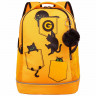 Рюкзак для девочек школьный (Grizzly) арт.RG-663-2/3 желтый 28х38х18 см