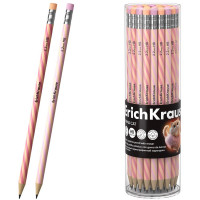 Карандаш чернографитный ErichKrause с ластиком Prima Cat HB круглый корпус ассорти пластик арт.65385 (Ст.42)
