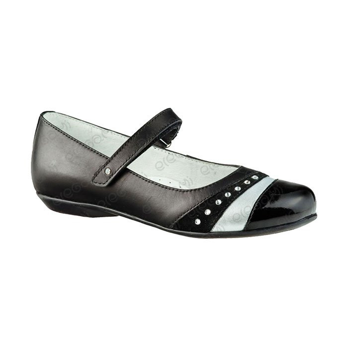 Туфли для девочки (ELEGAMI) черные верх-натуральная кожа подкладка-натуральная кожа размерный ряд 31-37 арт.5-519031601