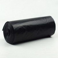 Пакеты для мусора 240л 10штук в рулоне ПВД черные 35 микрон