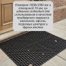 юКоврик резиновый грязезащ. со сквозн.отверстиями (1000х1000 мм) толщ.16мм.