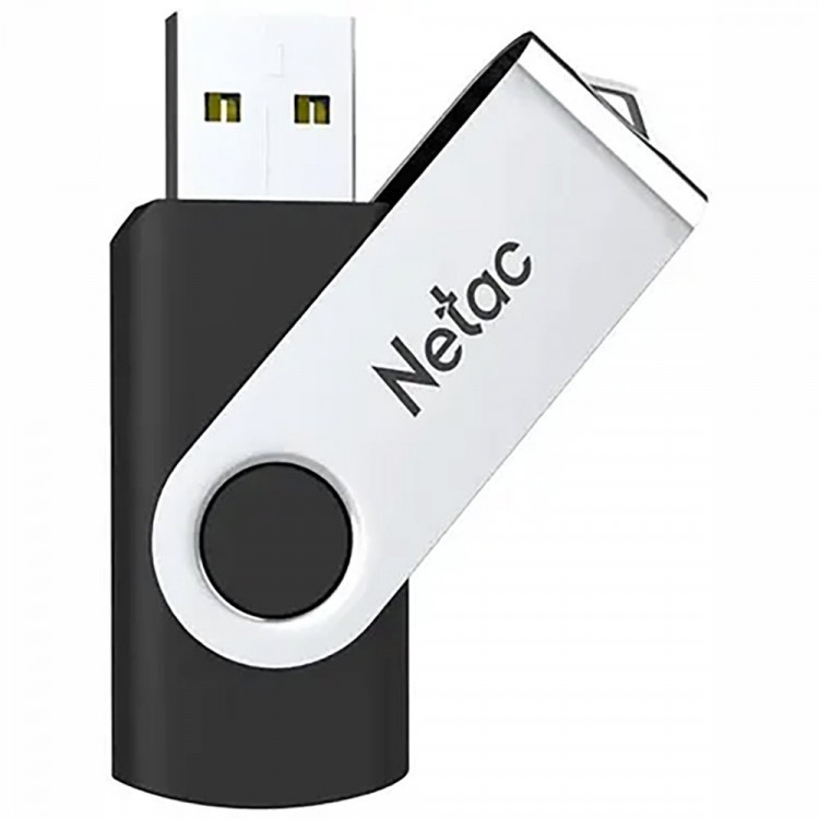 Флеш диск 32GB USB 2.0 Netac U505 черный/серебристый
