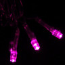 Гирлянда электрическая для дома точечная 16м 180LED цвет розовый (светлый провод) 8режимов (можно соединять) арт.125-022
