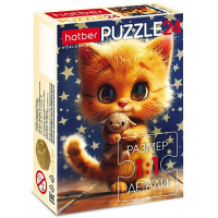 Пазл 24 элемента Мягкие и пушистые (Hatber) ассортимент арт.24ПЗ5