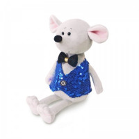 Игрушка мягкая СГ "Мышонок Стасик в синей жилетке" 21см арт.021920-21