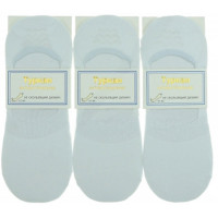 Следки мужские с силиконовой вставкой размер 25-27 хлопок 80% полиамид 20% цвет черный (Turkan)