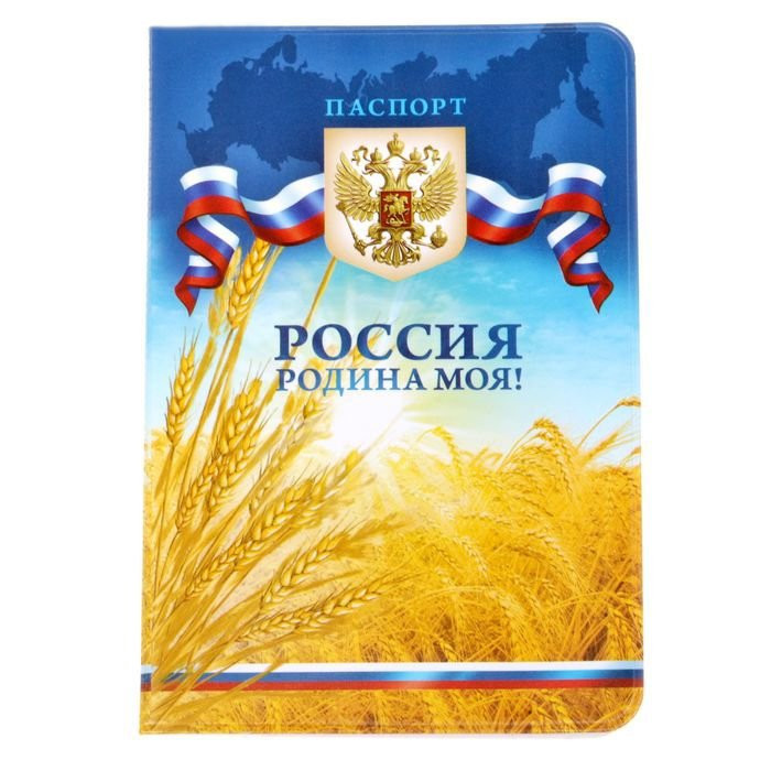 Обложка для паспорта пвх Родина моя арт.1592186