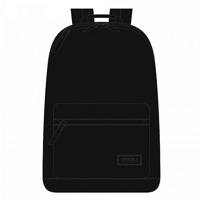 Рюкзак для мальчиков (Grizzly) арт.RU-928-1 черный 28х41х20 см