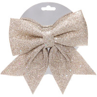 Украшение декоративное "Бант" 15*20см "Шик" цв.шампань арт.185-0843