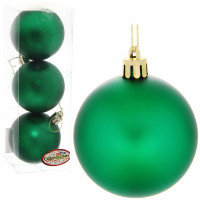 Набор шаров 06см 03шт/наб. "Матовый" цв.зеленый арт.183-874