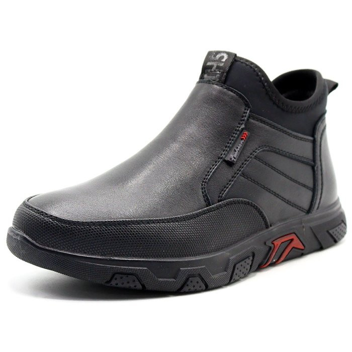 Ботинки для мальчика (Mz.Zoro) черные верх-искусственная кожа подкладка - байка артикул  lx-A980-7