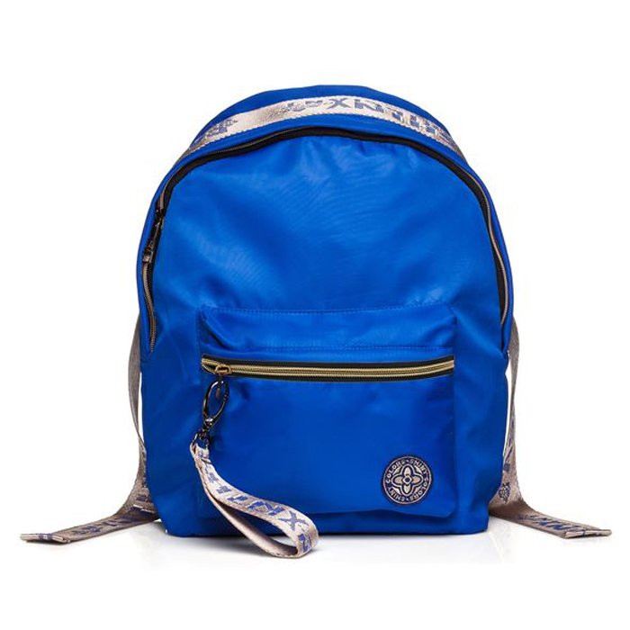 Рюкзак для девочек (Hatber) Fashion Синий с золотом 33х25х16 см арт NRk_44135