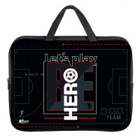 Папка А4 текстиль на молнии ручка-тесьма (ОНИКС) Будь героем арт. ПМД2-20