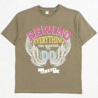 Футболка для мальчика арт.DMB 7513 размер 34/134-44/164 цвет хаки