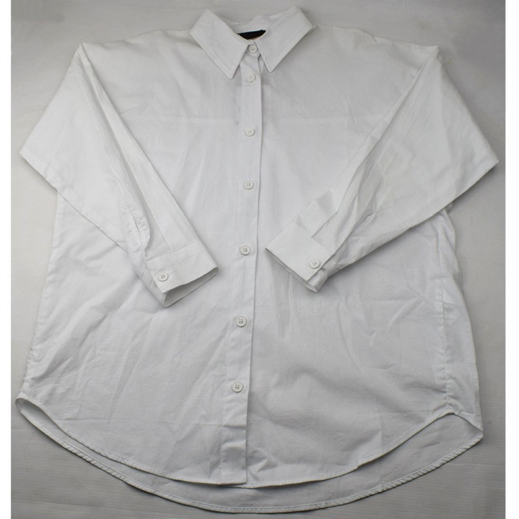 Блузка для девочки (BR) длинный рукав цвет белый арт.17820 размерный ряд 30/122-44/164