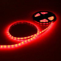 Гирлянда электрическая для дома лента-самоклейка 05м 300LED цвет красный (темный провод) артемный 542-352