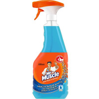 Чистящее средство для стекол 530мл Mr Muscle с курком После дождя (Синий) (Ст.12)