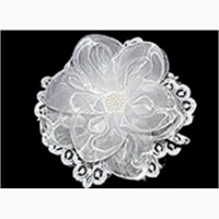 Бант для волос белый Arco Carino 13см арт.132-1