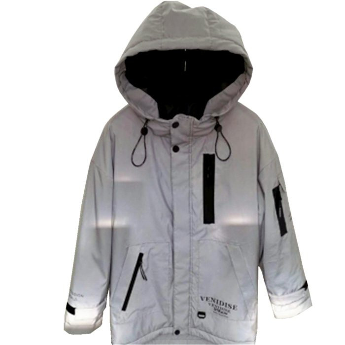 Куртка осенняя  для мальчика (VENEDISE) арт.89659 размерный ряд 36/140-44/170 цвет серый