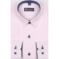 Сорочка детская приталенная длинный рукав размерный ряд 29/116-122-36/158-164  цвет розовый Brostem арт.ZHX004d**