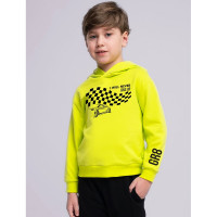 Свитшот для мальчика (CLE) артикул 836085/51у_п размерный ряд 28/110-32/128 цвет зеленый неон