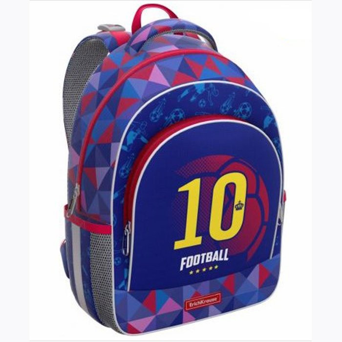 Рюкзак для мальчика школьный (ErichKrause) ErgoLine. Football Team синий арт.46231 37*27*15 см