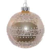 Шар стекло без упаковки /1шт/ 08см цв.золото арт.721288