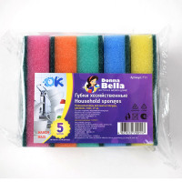 Губки для посуды 5 штук в упаковке 95*65*25 Макси