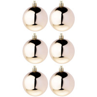 Набор шаров 07см 06шт/наб. "Блеск" шампань арт.372-481