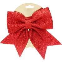 Украшение декоративное "Бант" 15*20см "Яркий праздний" цв.красный арт.185-0837