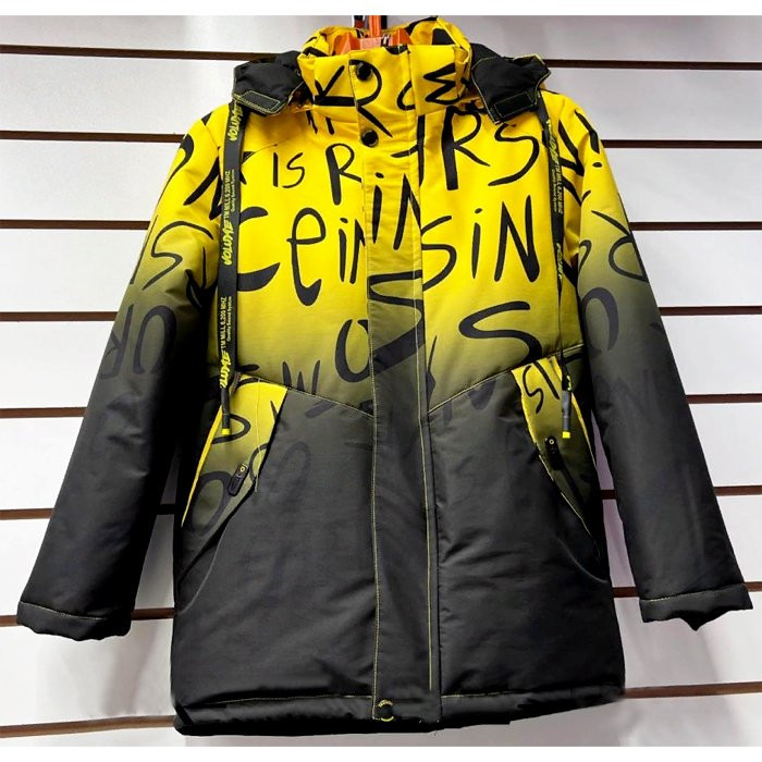 Куртка  для мальчика (MULTIBREND) арт.jxx-GX-38-1 размерный ряд 30/122-38/146 цвет желтый