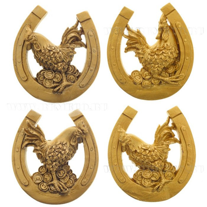 яяяМагнит СИМВОЛ ГОДА "Петух" 5см асс. арт.233913